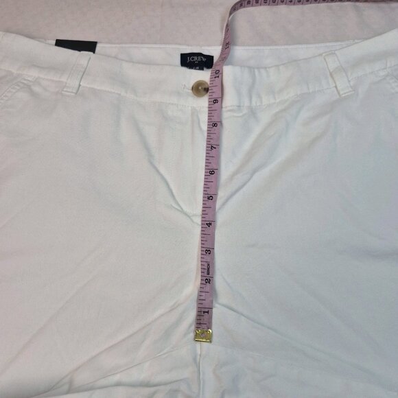 J. Crew Women’s Size 14 White 7" Inseam Classic Chino Short (54) - Picture 8 of 11